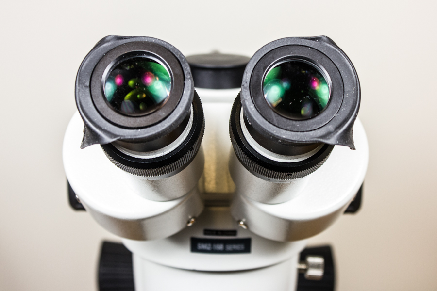 Nightsea Microscope Eye Shields Folded Down