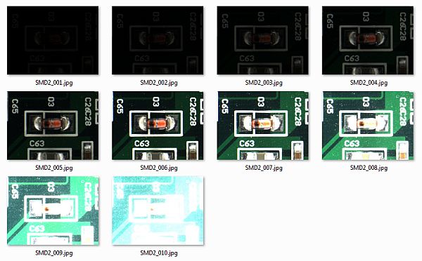 HDR Module - series of bracketed images for merging to HDR image