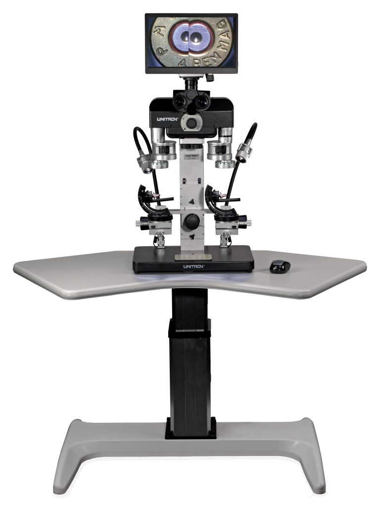 Unitron Bullet Comparator cfm-ergo-on-table